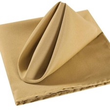Set Of 12 Gold Cloth Dinner