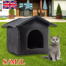 Outdoor Cat Rainproof House Shelter Pet Dog Kennel Indoor Garden Bed Washable