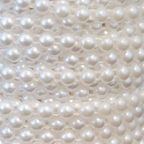 White faux pearl flat back - 5m,