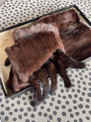 Vintage genuine mink fur - fur, stole