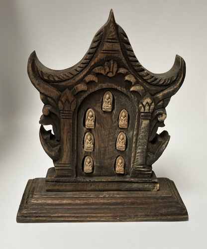 Vtg wood carved - , statue