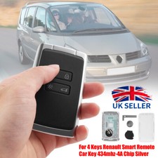 433MHz Remote Key Card Fob for Renault Espace 5 Kadjar Megane 4 Talisman 2016-18