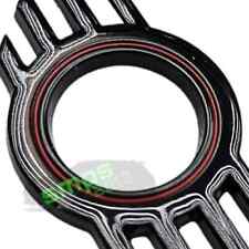 Black Gloss and Red Ring Detail Metal Door Pin Badge 2x Mini Cooper R53, R56