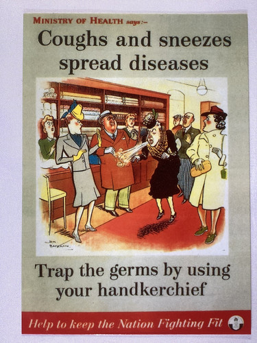 Advertising postcard coughs - advertising,