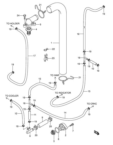 Suzuki genuine clip - suzuki,
