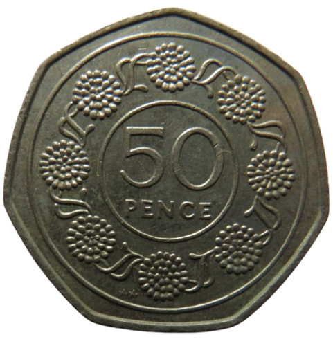 1988 gibraltar 50p fifty pence - gibraltar,
