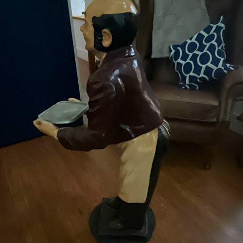 Vintage old man waiter butler - vintage,