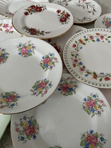 Vintage china side plates - china,