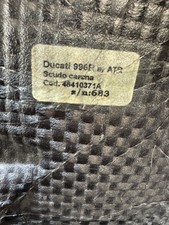 DUCATI 996R OEM DUCATI CARBON FIBRE BELLY PAN V PIECE FRONT PIECE 998R 998S