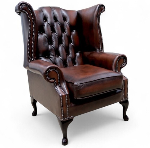 Real leather wing - leather, chair