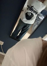 brand new white 8 ball stussy