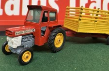 Matchbox Massey Ferguson Kingsize 165 Vintage Farm Tractor With Beast Trailer