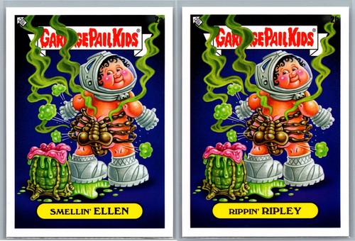 Aliens garbage pail kids - aliens, gpk