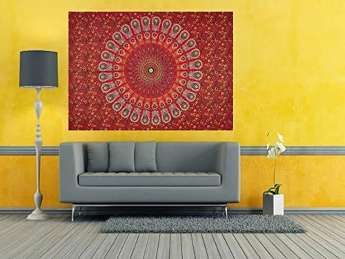 Boho mandala tapestry wall - boho,