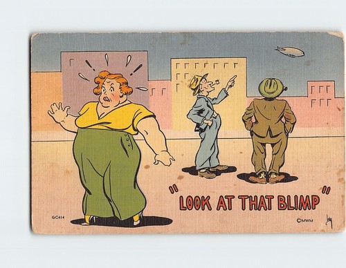 Postcard comics - postcard, "look