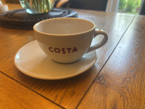 Costa coffee large - large, cup/saucer