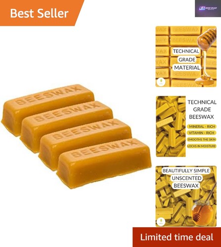 Triple filtered beeswax bars - 4,