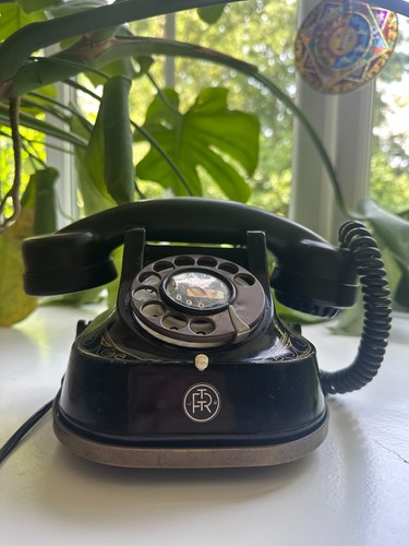 Vintage telephone with - vintage,