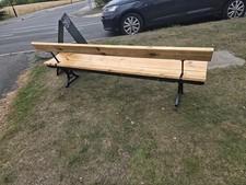 Garden Bench Ends Cast Iron/Metal with Cast Iron Back 6ft Long £240