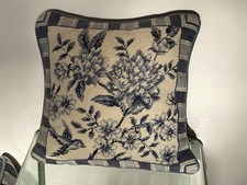 Needlepoint Cushions Blue And