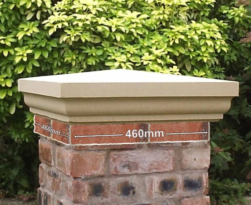 Fluted cast stone pier caps - pier, caps,
