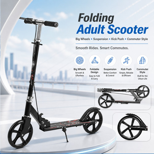 Folding adult scooter big - scooter,