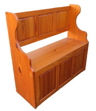 Plank Pine Monks Bench With