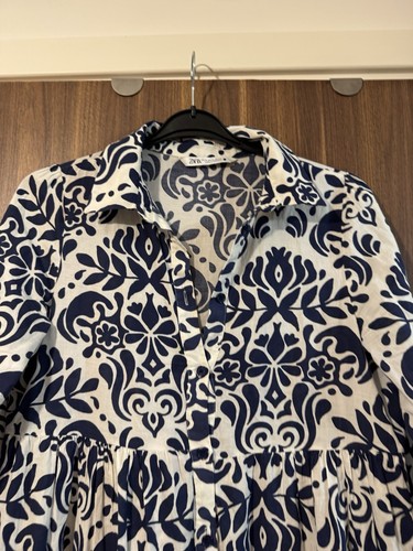 Zara navy cream floral - navy,