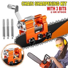 Universal Chainsaw Teeth Sharpener Chain Grinder Sharpening Jig File Tool Kit UK