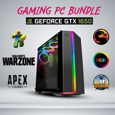 Gaming PC Desktop i5 i7 2TB 16GB RAM NVIDIA GTX 1660 Windows 11 Computer WiFi