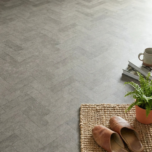 Dark grey vinyl - grey, flooring