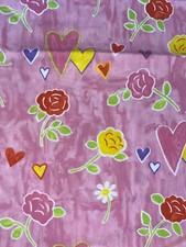 Vintage 1990 Ikea Fabric Pink