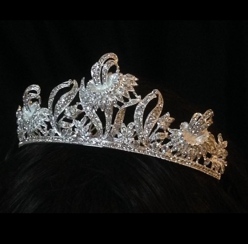 White sparkling crystal bridal - sparkling,