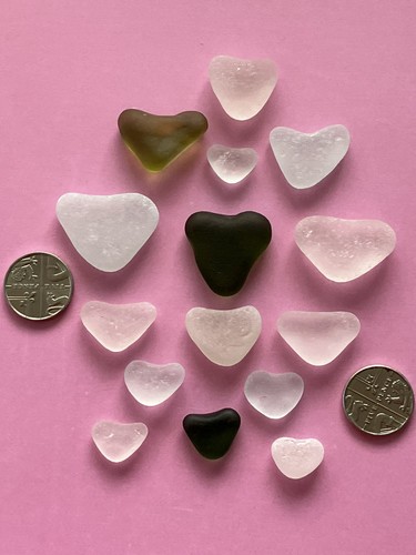 Genuine seaham sea glass - glass,