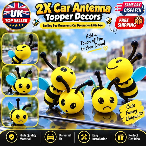 Car antenna topper decors - 2x,