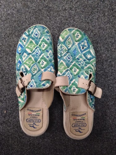 Ladies fly flot blue and - and, green