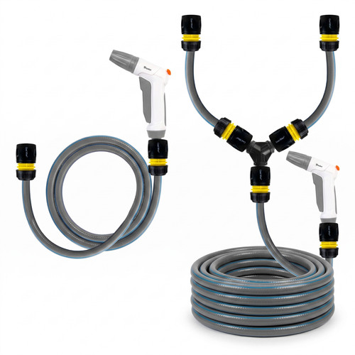 Grey dog shower kit - grey,