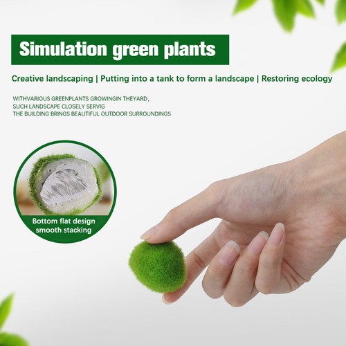 Simulated moss balls aquarium - simulated,