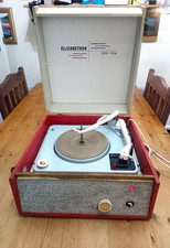 Elizabethan POP-TEN Vintage Portable Record Player with Garrard Automatic Deck