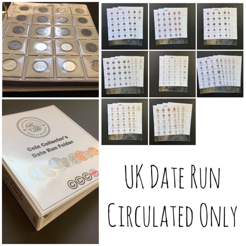 Circulated date run coin - uk,