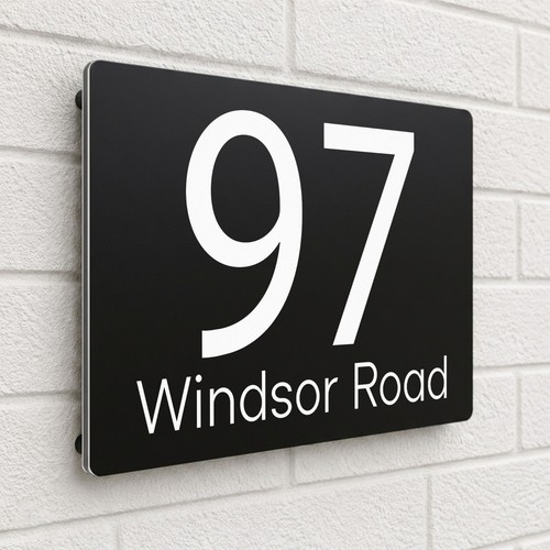 Personalised house number - personalised,
