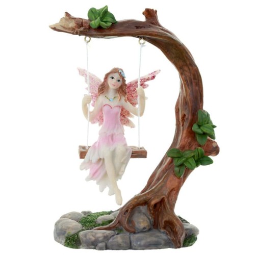 Flower fairy swing - fairy, figurine