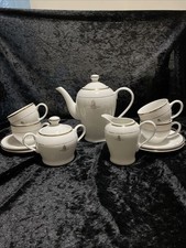 Queen Elizabeth II Golden Jubilee 1952-2002 Decorative Gold Trim Tea Set