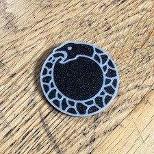 Ouroboros Symbol Badge Red