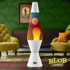 Blob Lamps® Lava Lamp VINTAGE - White 'Sunset' - classic, rainbow glass, colourf