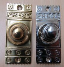 SOLID BRASS OLD VINTAGE STYLE FRONT DOOR BELL PUSH DOOR BELL PUSH WIRED 