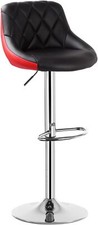 WOLTU Bar Stools Swivel Counter Height Adjustable Barstools with Back PU Leather