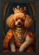 Toy Poodle The King Framed