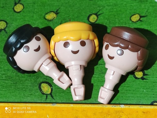 Playmobil head wigs - x3, roman