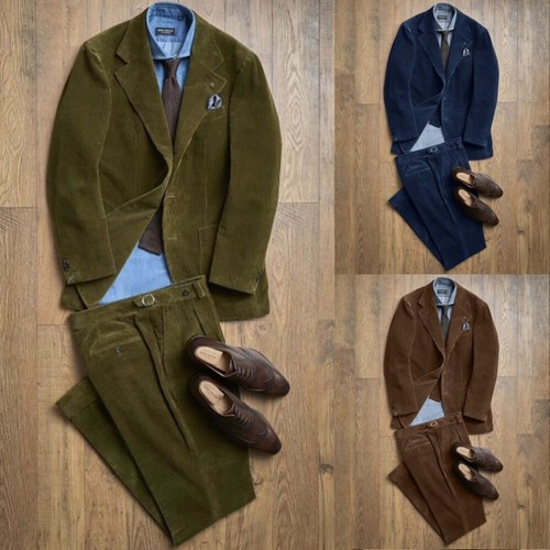 Men corduroy suit single - men's,